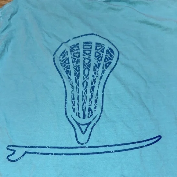 Sundrenched Coast to Coast LAX Blue T-Shirt M – Laid-Back Coastal Vibes! - Picture 5 of 10